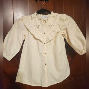 ZARA Corduroy Cream Toddler Dress - Never Worn 3-4